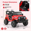 Camion Gbruno 12V pour enfants avec télécommande - Rouge