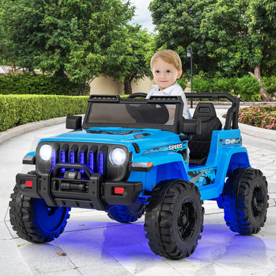Voiture Jeep pour enfants 12V avec télécommande - Bleu