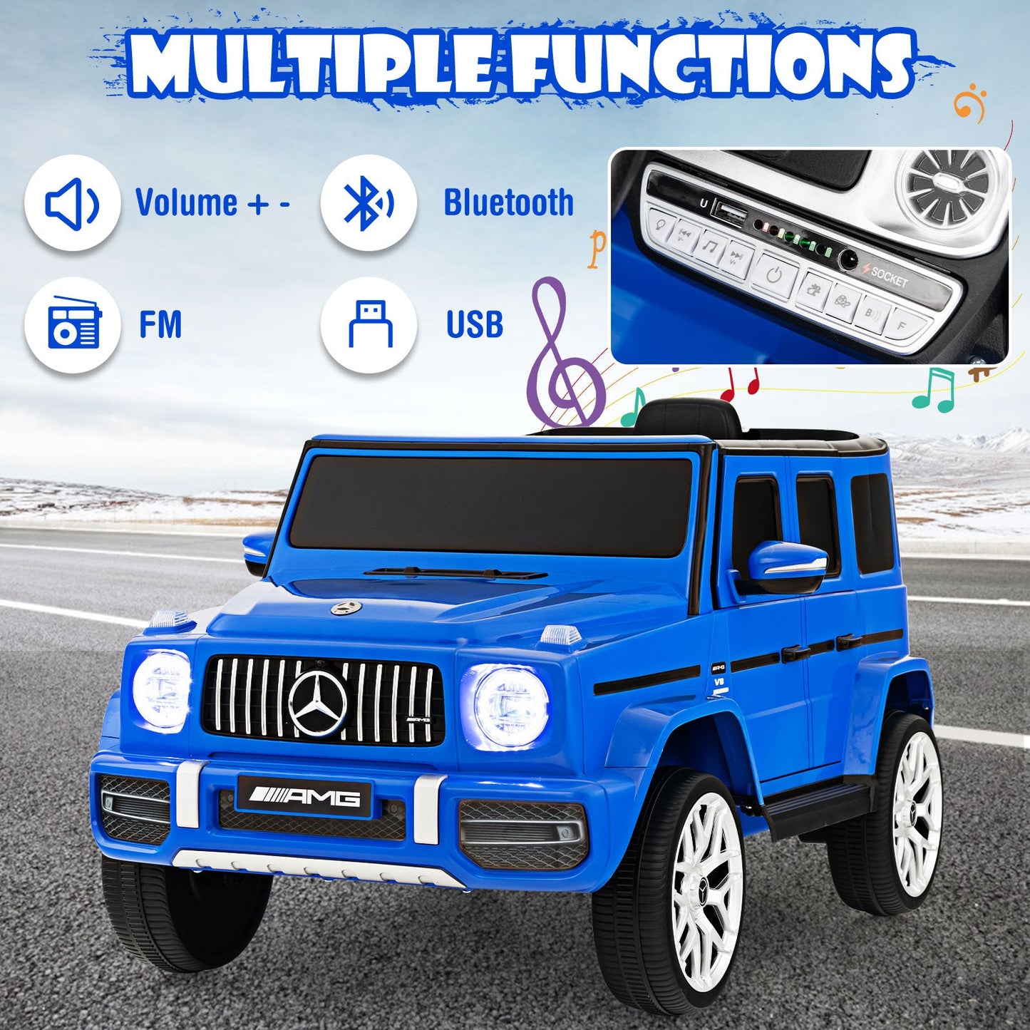Voiture électrique pour enfants Mercedes-Benz G63 12V - Marine