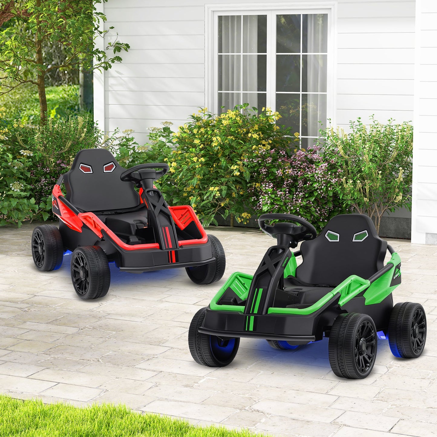 Gbruno UTV eléctrico de 12V para niños grandes - Rojo