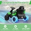 Voiture électrique UTV 12V pour grands enfants - Vert