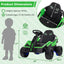 Voiture électrique UTV 12V pour grands enfants - Vert