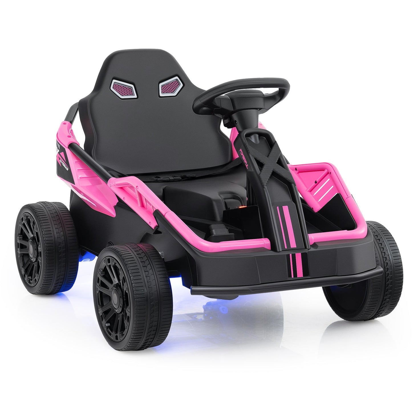 12V Electric UTV Ride-On Car for Kids - Pink