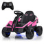 12V Electric UTV Ride-On Car for Kids - Pink