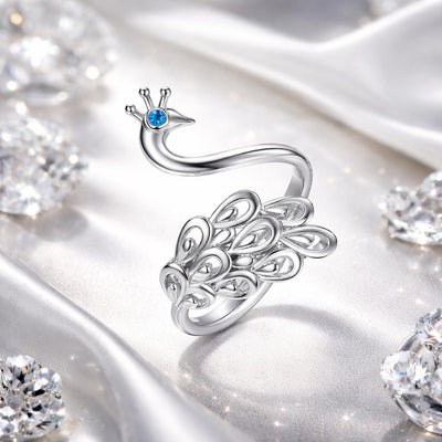 925 Sterling Silver Plated Platinum Pavé CZ Ring for Women