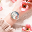 Montre Élégante pour Femme avec Motifs de Découpage Floral