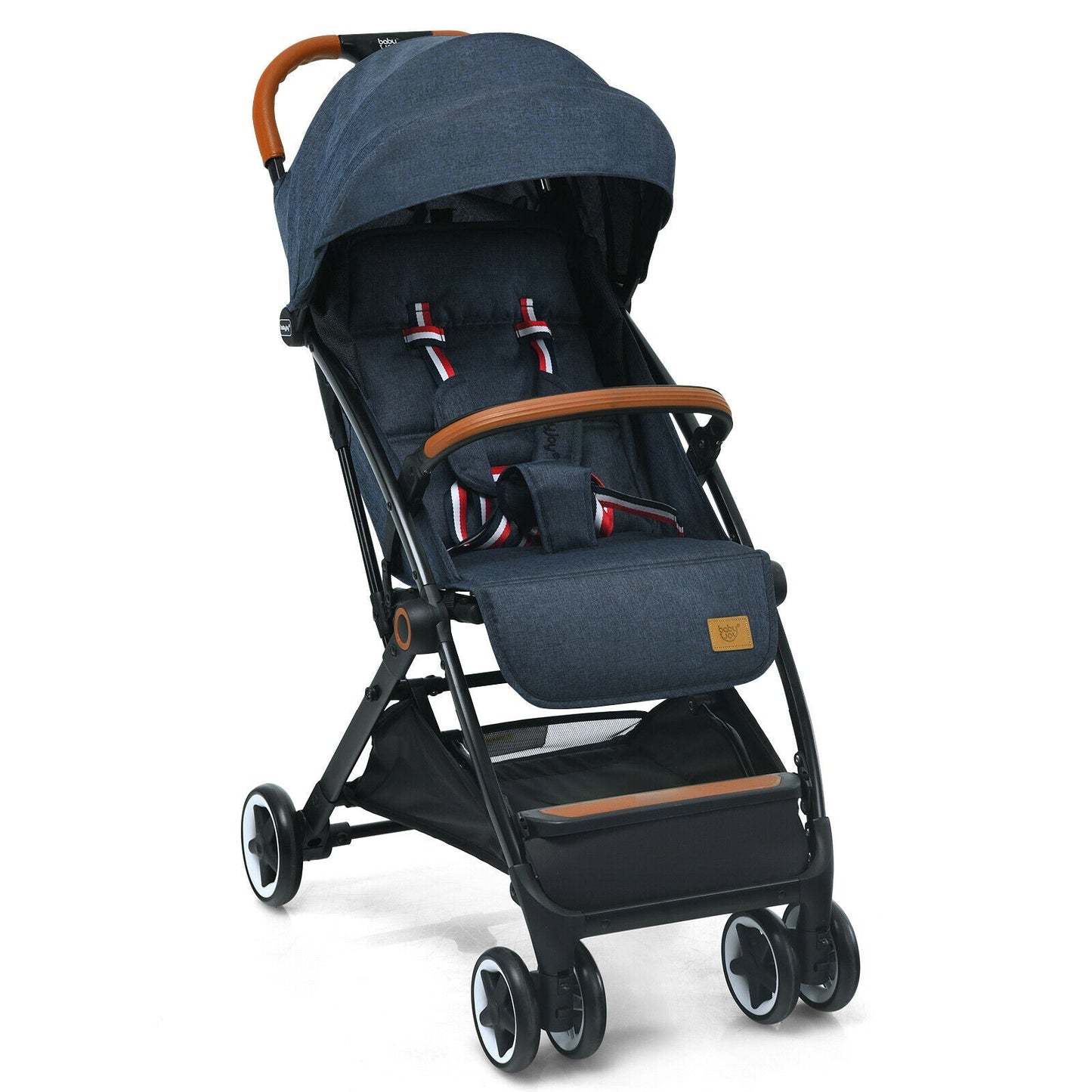 Lightweight Aluminium Frame Baby Stroller - Net Blue