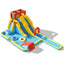 Parque Acuático Inflable de Doble Tobogán con Soplador de Aire
