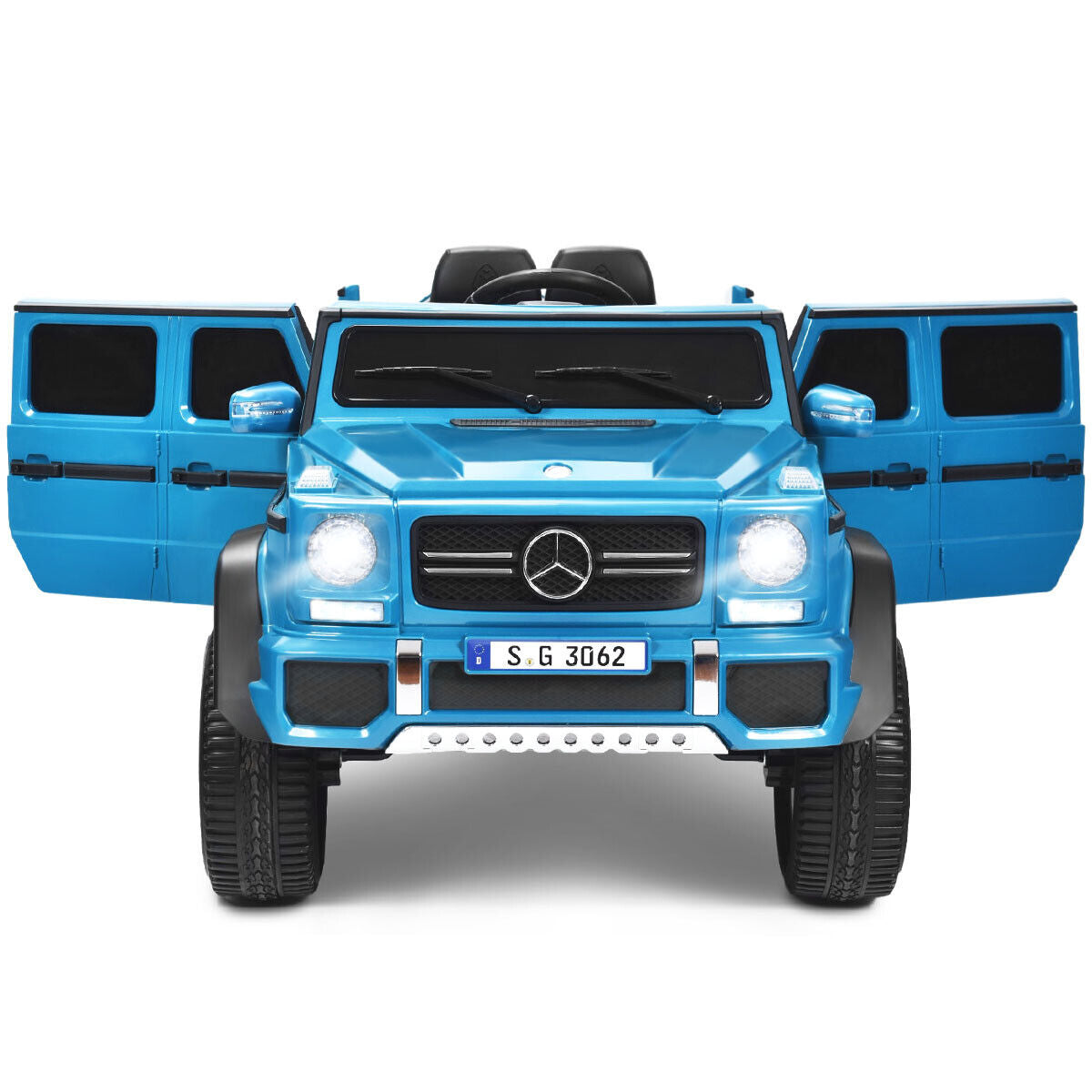 Coche de Paseo Licenciado Mercedes-Benz para Niños 12V - Azul Marino