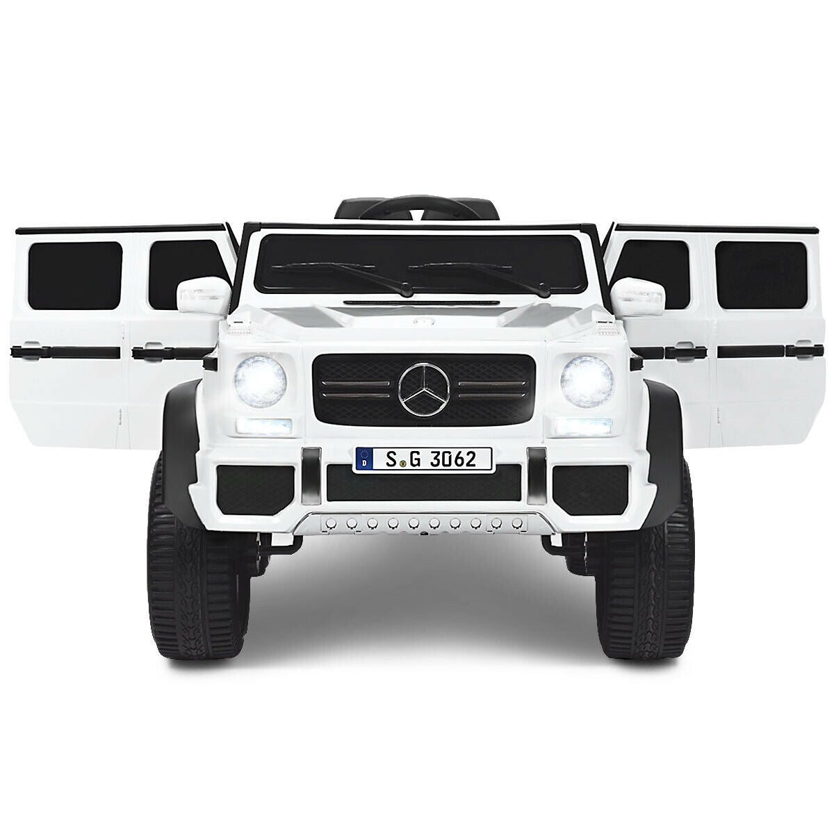 Coche de Paseo para Niños Licenciado Mercedes-Benz 12V - Blanco