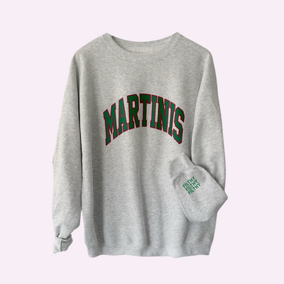 MARTINIS Sweatshirt with Customizable Cuff