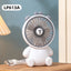 Ventilador Mini de Escritorio en Forma de Oso Creativo - Recargable por USB