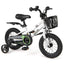 Bicicleta para Niños de 12 Pulgadas con Ruedas de Entrenamiento - Blanca