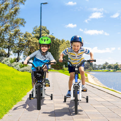 12 Inch Kids Bike with Training Wheels - Navy
