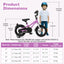 Bicicleta de Entrenamiento de 12 Pulgadas para Niños con Doble Freno