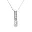 .06ct Zircon Diamond Pendant in 10KT White Gold
