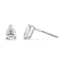 Pendientes de Stud de Diamante Creado en Laboratorio en Forma de Pera de Oro Blanco de 14K