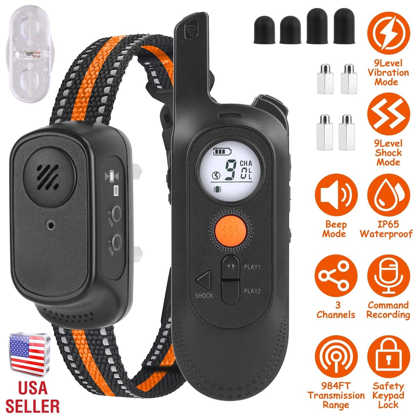 Collar de Entrenamiento para Perros GBruno 984FT