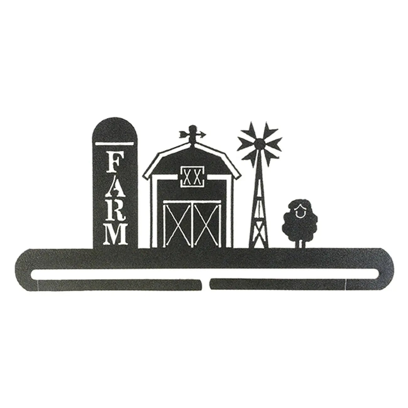 12-Inch Barn and Silo Decorative Plaque