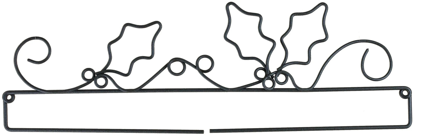 12in Grey Holly Split Bottom Decorative Craft Holder