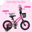 Vélo pour enfants de 12 pouces avec siège réglable et panier avant
