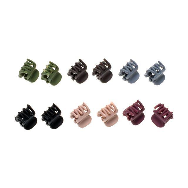 12-Pack Adorable Matte Hair Claws for Kids & Women - Stylish Hair Clips & Accessories - Korvel