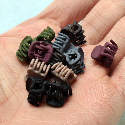12-Pack Adorable Matte Hair Claws for Kids & Women - Stylish Hair Clips & Accessories - Korvel