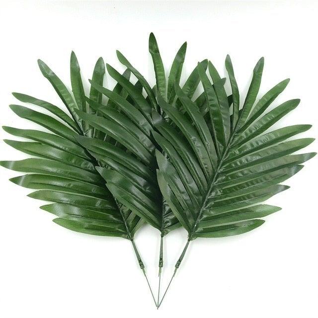 12Pcs Grandes Feuilles Artificielles de Monstera Palm pour Décor Élégant