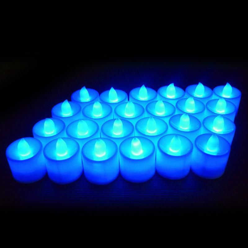 12Pcs Bougies LED Tea Light - Décor sans Flamme Fonctionnant sur Piles