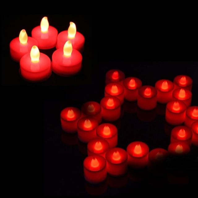 12Pcs Bougies LED Tea Light - Décor sans Flamme Fonctionnant sur Piles