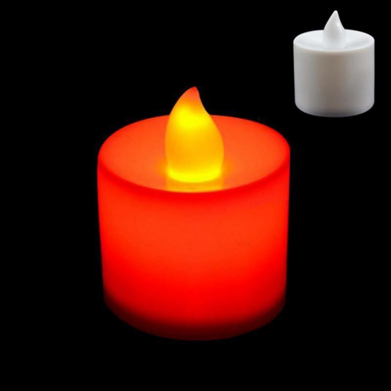 12Pcs Bougies LED Tea Light - Décor sans Flamme Fonctionnant sur Piles