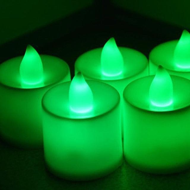 12Pcs Bougies LED Tea Light - Décor sans Flamme Fonctionnant sur Piles