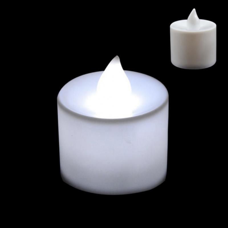 12Pcs Bougies LED Tea Light - Décor sans Flamme Fonctionnant sur Piles