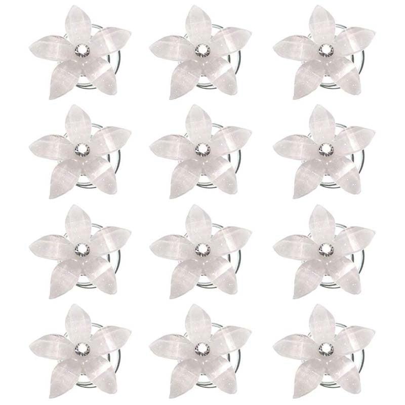 12-Piece Elegant Bridal Hair Pins Set - Twisted Crystal Flower Accessories for Weddings - Korvel