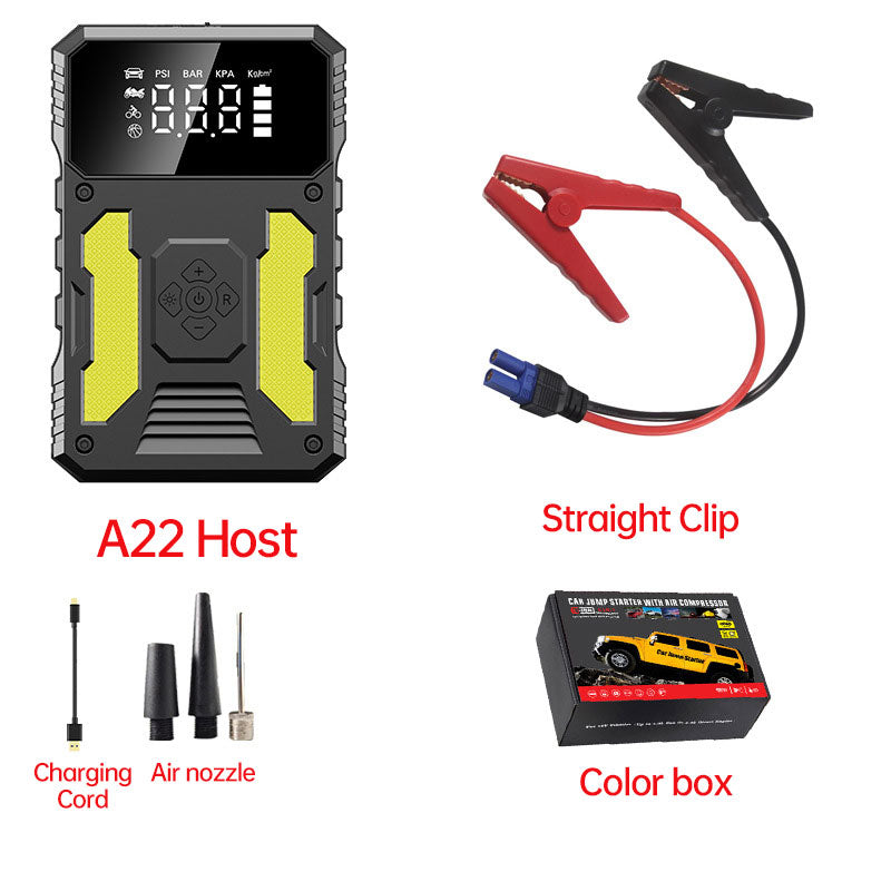 12V Lithium  Booster Jump Starter and Air Compressor - Korvel