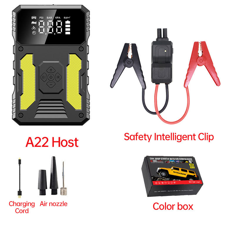 12V Lithium  Booster Jump Starter and Air Compressor - Korvel