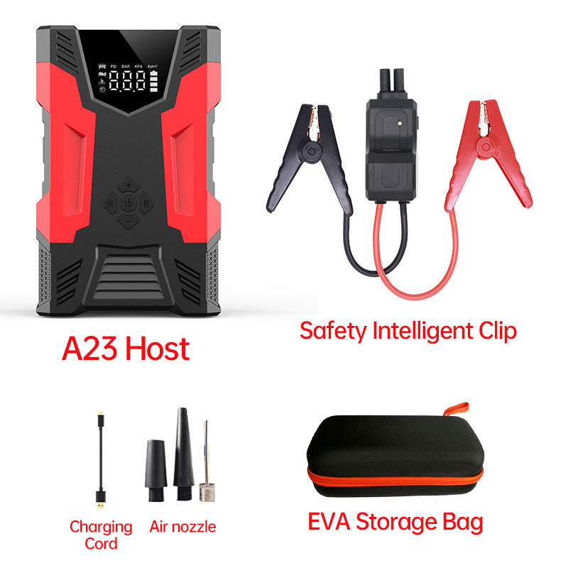 12V Lithium  Booster Jump Starter and Air Compressor - Korvel