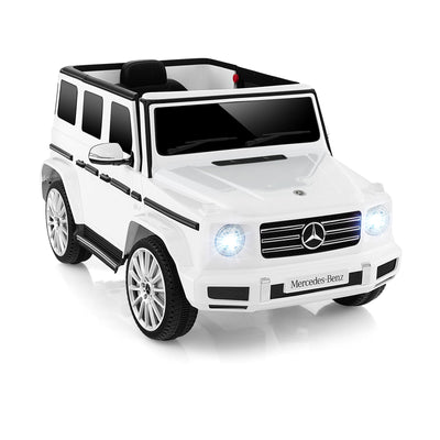 12V Battery Powered Mercedes-Benz G500 Kids Ride-on Car - White