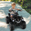ATV 4 Roues Électrique 12V pour Enfants avec MP3 et Phares - Noir Uni