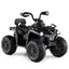 ATV 4 Roues Électrique 12V pour Enfants avec MP3 et Phares - Noir Uni