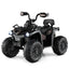 ATV 4 Roues Électrique 12V pour Enfants avec MP3 et Phares - Noir Uni
