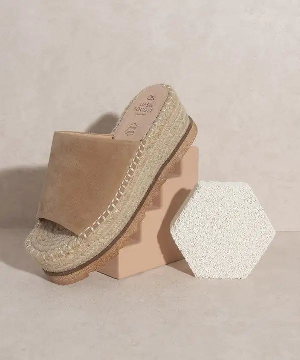 Espadrille Platform Slide - Chic Comfort Sandals