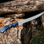 Handcrafted 8" Rasp Steel Hunting Knife with Leather Sheath - Korvel