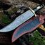 13-Inch Premium Damascus Steel Bowie Knife with Buffalo Horn Handle & Leather Sheath – Ideal for Collectors and Outdoor Enthusiasts - Korvel