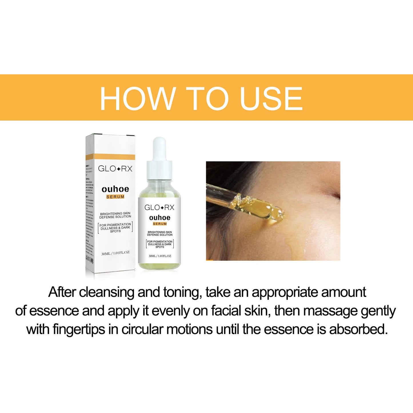 Turmeric Whitening Spot Serum, Lighten Freckle Spots Brightening Skin Hydrating Serum - Korvel