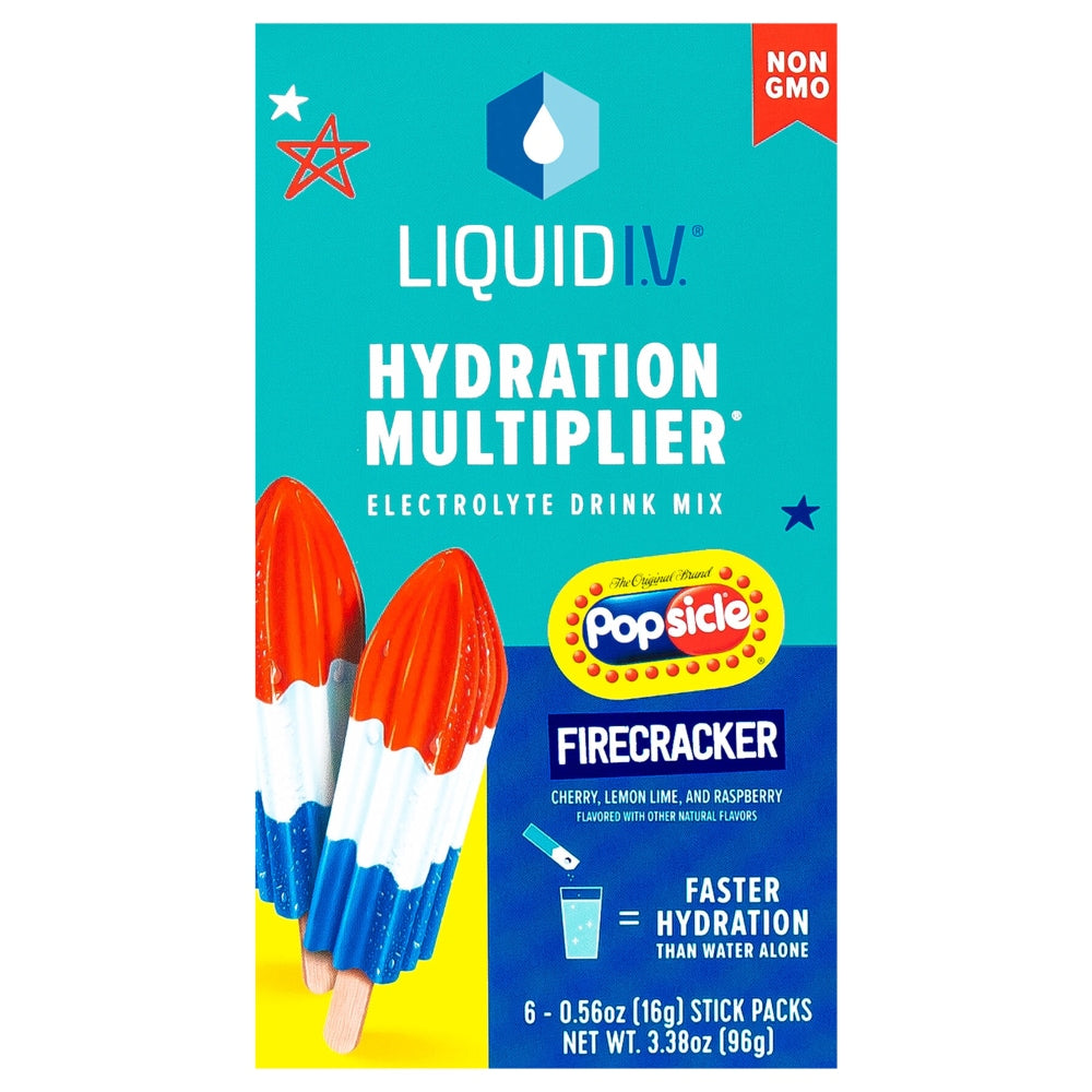 Liquid I.V.® Hydration Multiplier® Mélange de Boisson Électrolytique – Saveur Firecracker