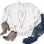 Premium Red Heart Long Sleeve Tee