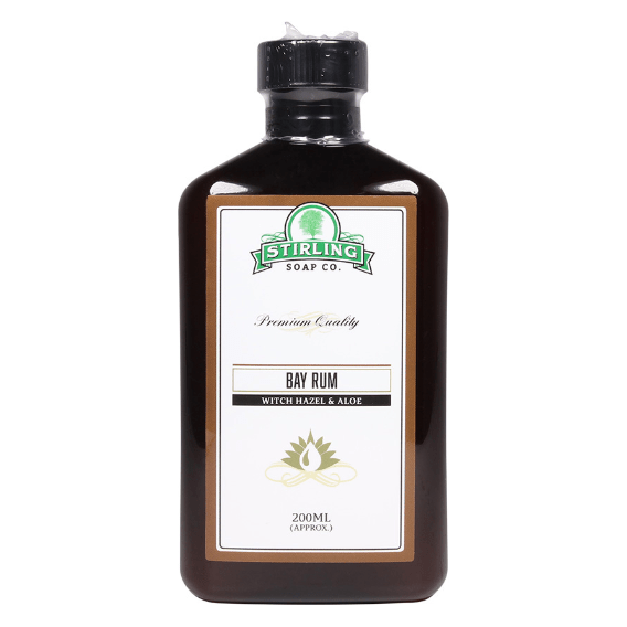 Stirling Soap Co. Bay Rum Aftershave avec Hamamélis et Aloe - 200 ml
