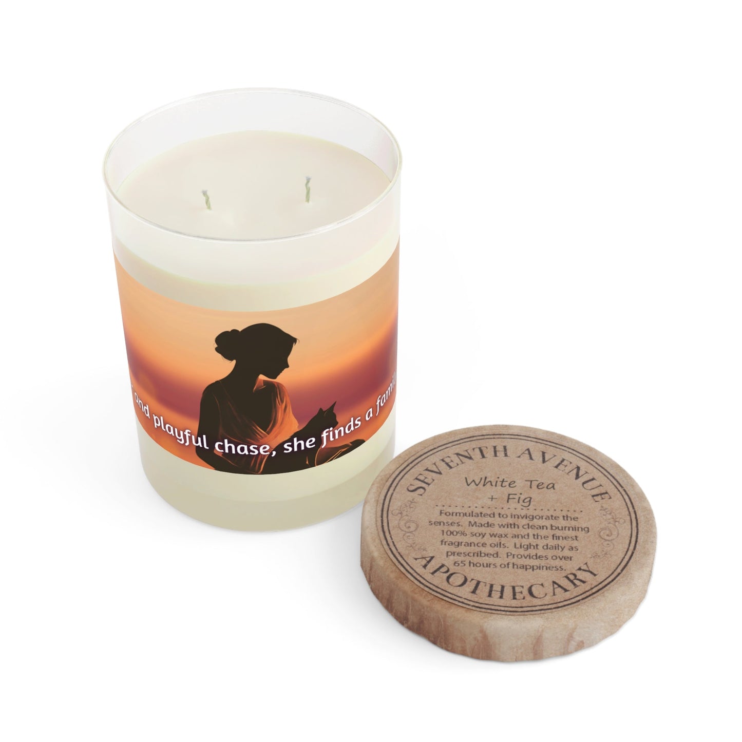 Bougie Parfumée Cat Lady Family - 11oz Verre Complet