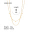 Double layered tassel necklace French fashion niche collarbone chain light luxury niche design necklace - Korvel